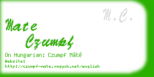 mate czumpf business card